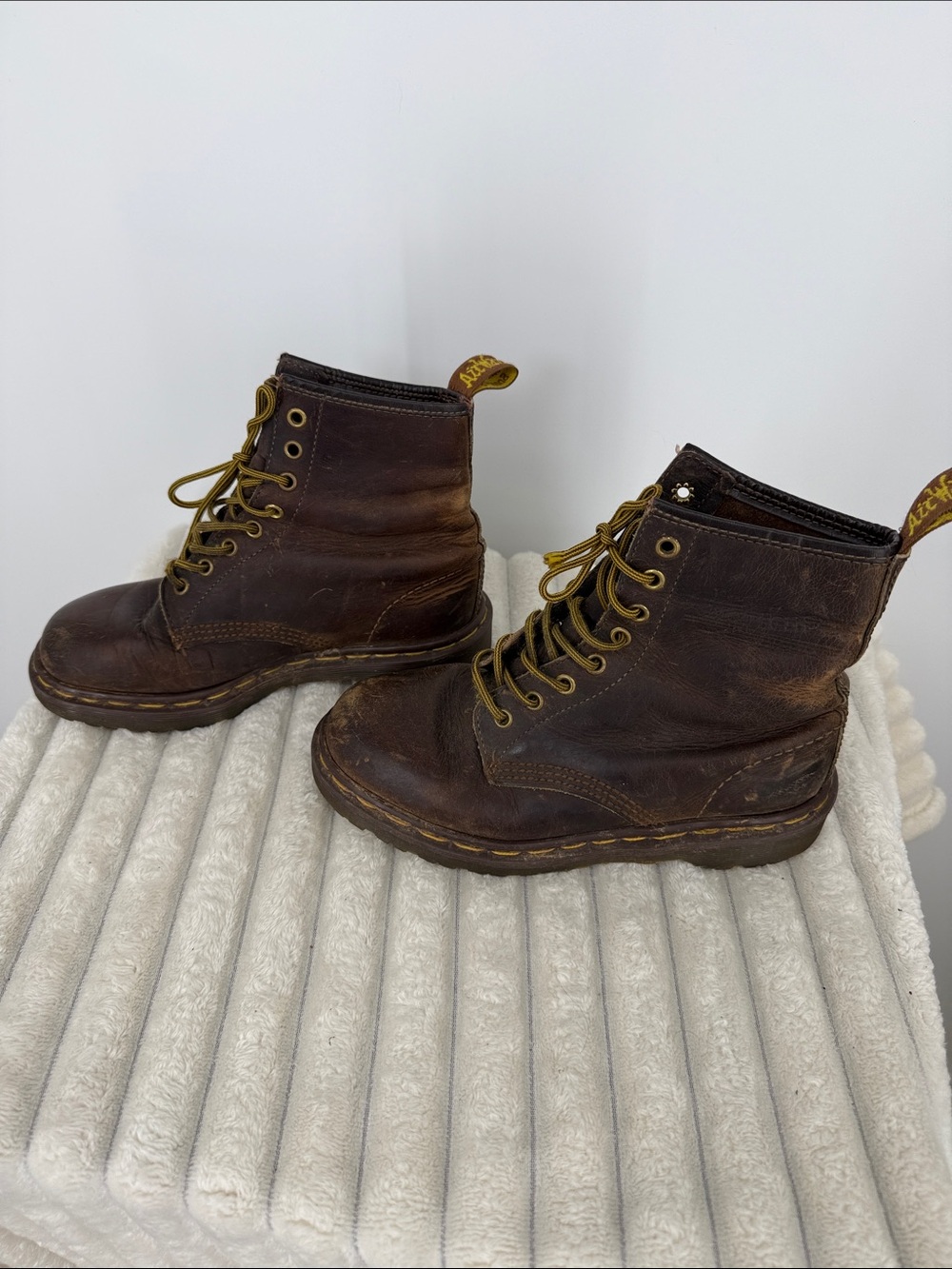 Dr Martens 1460 Crazy Horse Brown Leather Boots size 7